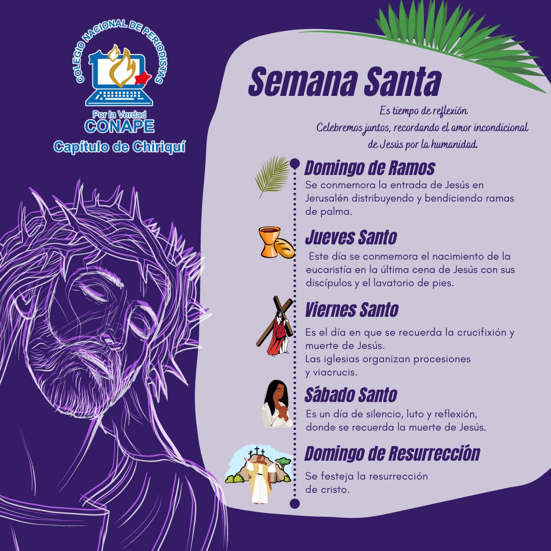 Jesús nos dio un gran ejemplo de Amor, para que nosotros hagamos lo mismo entre nosotros. Todo mal será vencido por la Fe que tengamos en Dios y en su proceso.
#semanasanta #tiempodereflexión #conapechiriquí #periodistas