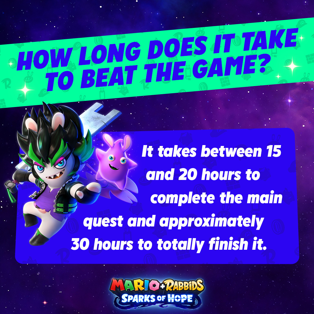 How long to beat Mario + Rabbids Sparks of Hope