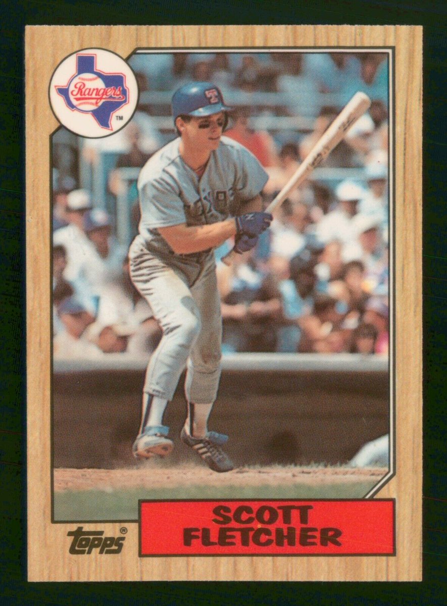 Texas Rangers Baseball History on Twitter "4/8/87 Scott Fletcher's rbi double in the top of