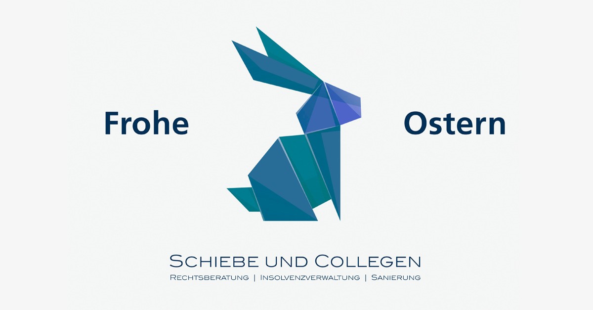 Schiebe und Collegen wünscht entspannte Feiertage und frohe Ostern!