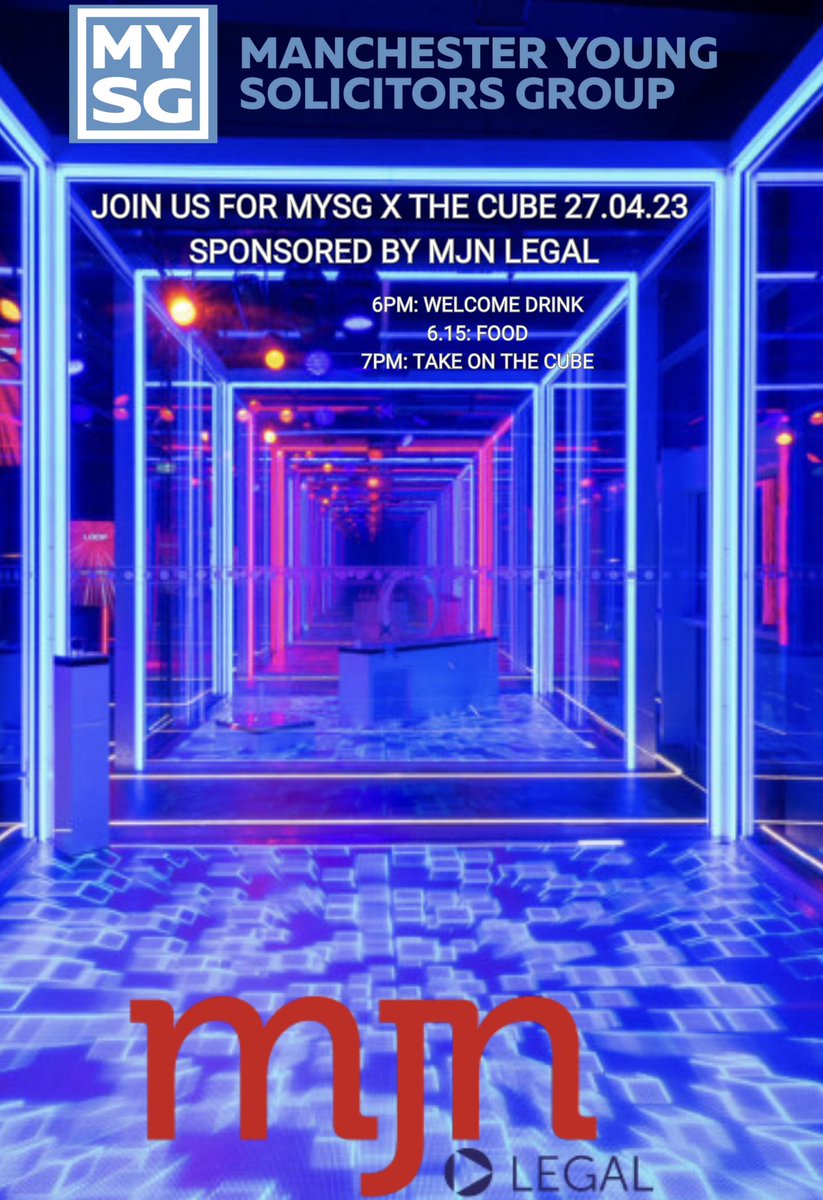 Make sure to get tickets for our next event at The Cube in Manchester! They’re already selling fast and only a limited number of spaces so act quick! 

27 April 2023 

Start time: 6pm

Food &amp; drink included! 

eventbrite.co.uk/e/mysg-takes-o…