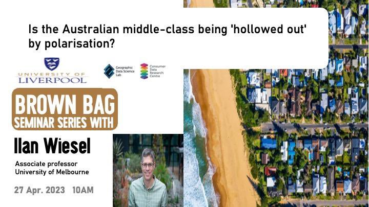 geodatascience's tweet photo. GDSL are super excited to invite you to the next Brown Bag. We will be joined by Ilan Wiesel, an associate professor in Urban Geography from the University of Melbourne🌏❕27/04 @ 10am. More info & registration here: https://t.co/IleC7ARC3G https://t.co/tbPlnTMhle