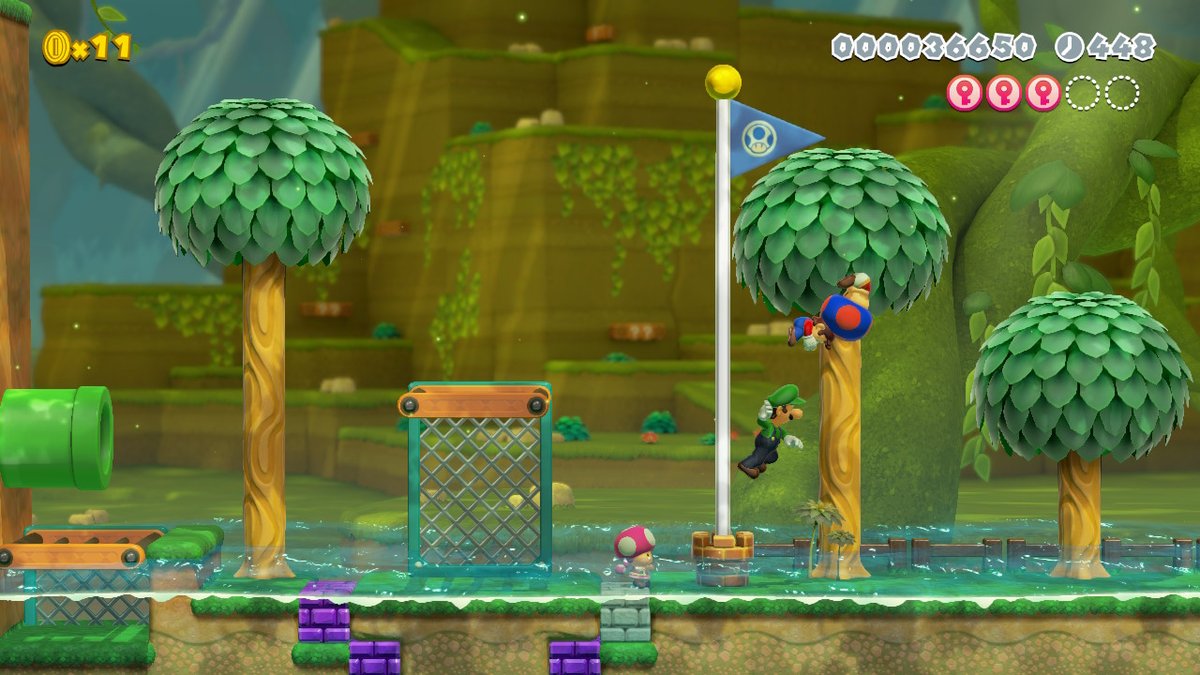TriggeredTrian1's tweet photo. #SuperMarioMaker2 
Everyone but "gamer 69". the guy who just copied desbug's outfit and spawns on people to steal the goal https://t.co/RVilMkx7C7