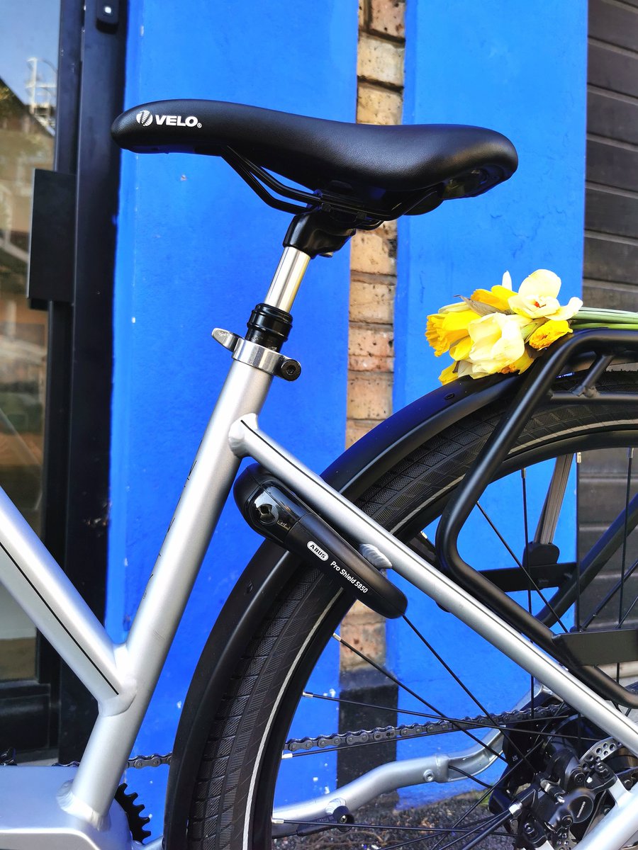 VoltBikesUK's tweet photo. "Happy Easter, everyone! 🐰🥚🐣
Pedalling into Easter weekend like... 🚲🌻🐾 Our Volt Infinity e-bike is all decked out with flowers and a feline friend, ready to take on the holiday festivities.
#tryVOLT #HappyEaster #FurryFriend #SweetTreats #Easter2023 #Spring #April #FYP https://t.co/39YVLcKIno