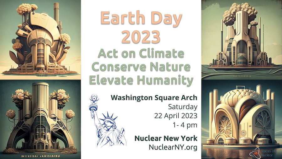 nuclearny's tweet photo. #StandUp4Nuclear with Nuclear New York
on Saturday, April 22nd 1-4pm
for Earth Day 2023
at the Washington Square Arch, New York, NY
#ActOnClimate #ConserveNature #ElevateHumanity
https://t.co/SPl4DeSF1M https://t.co/0euHJu0rSn