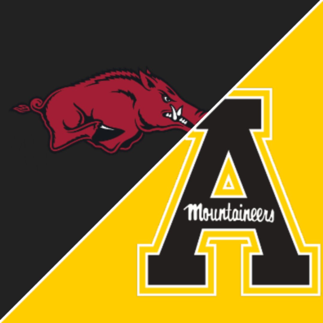Third time's a charm <a href="/ECFL_AppState/">Appalachian State Mountaineers</a> 😉
#WooPig #RazorbackNation