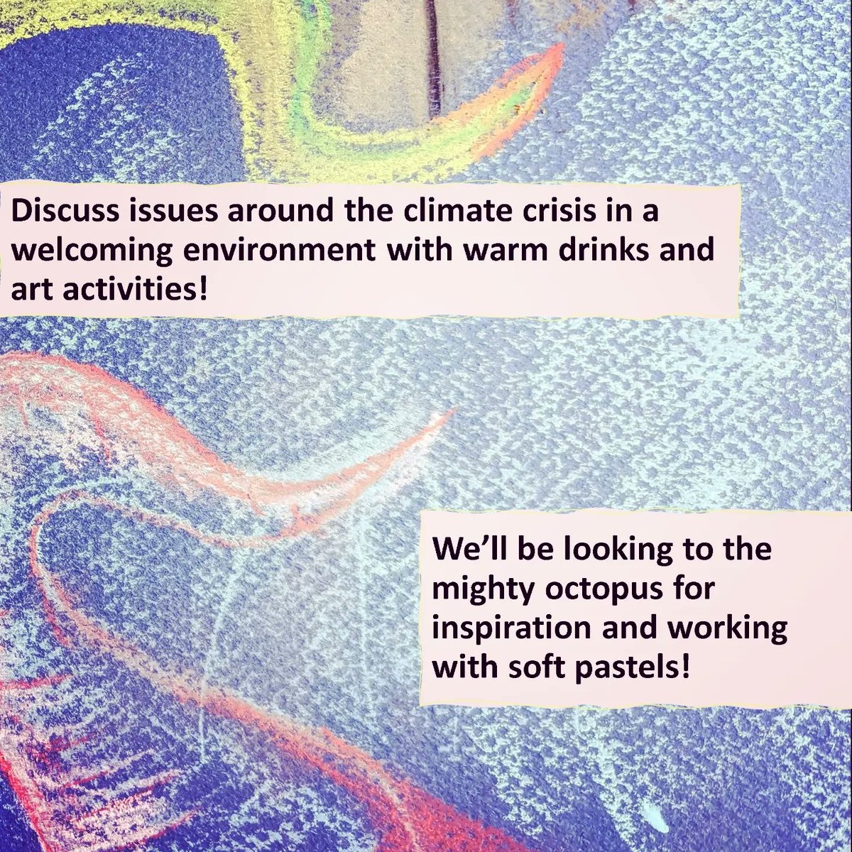 MagneticIdeals's tweet photo. Reconnect! Creative Climate Cafe still spaces available!
Book here:  https://t.co/5KtqAe9NMr
Discuss issues around the climate crisis in a welcoming environment with warm drinks and art activities! https://t.co/vNvo0bv3c7