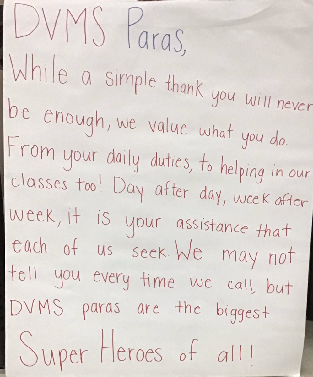 DVISD_DVMS's tweet photo. Happy Paraprofessional Appreciation Lunch #DVMSstrong #DVMSheros. Thank you all for all that you do to make DVMS the best! https://t.co/DLmN33Nb8I