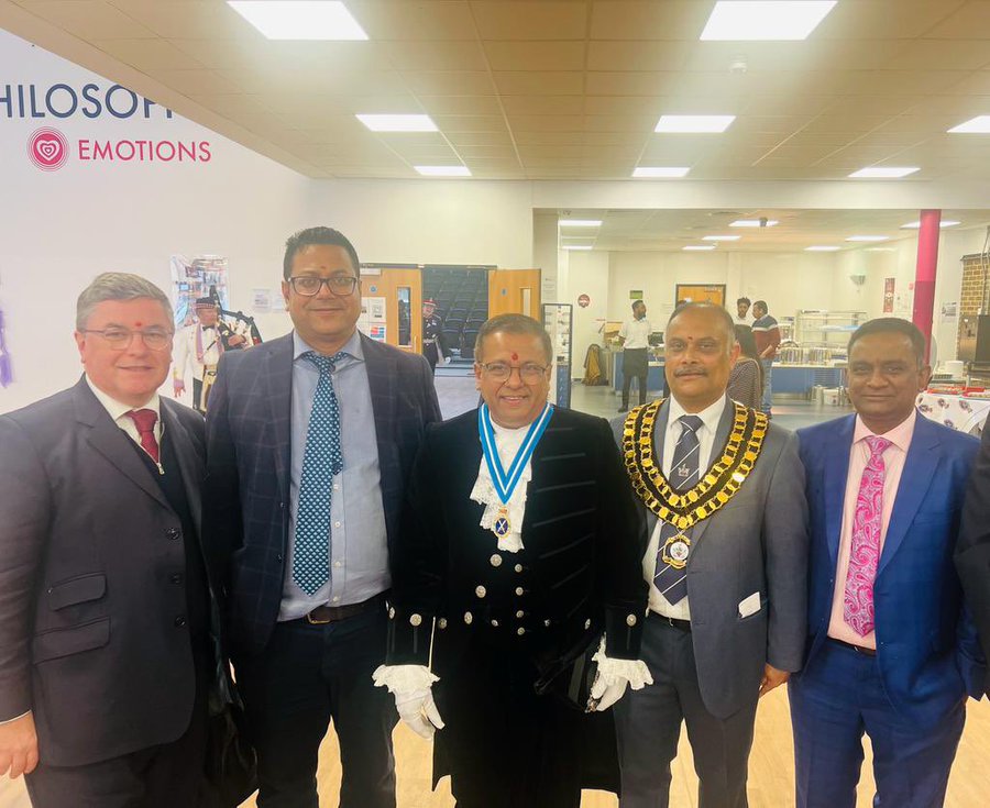 utcswindon's tweet photo. UTC Swindon hosted the reception for the new High Sheriff of Wiltshire, Pradeep Bhardwaj, last week. A High Sheriff is an independent, non-political ceremonial appointment for one year. Welcome  @convergingworld, have a fantastic #Shrieval year as @Highsheriffwilt.
#swindon https://t.co/Q96yQTXZWE