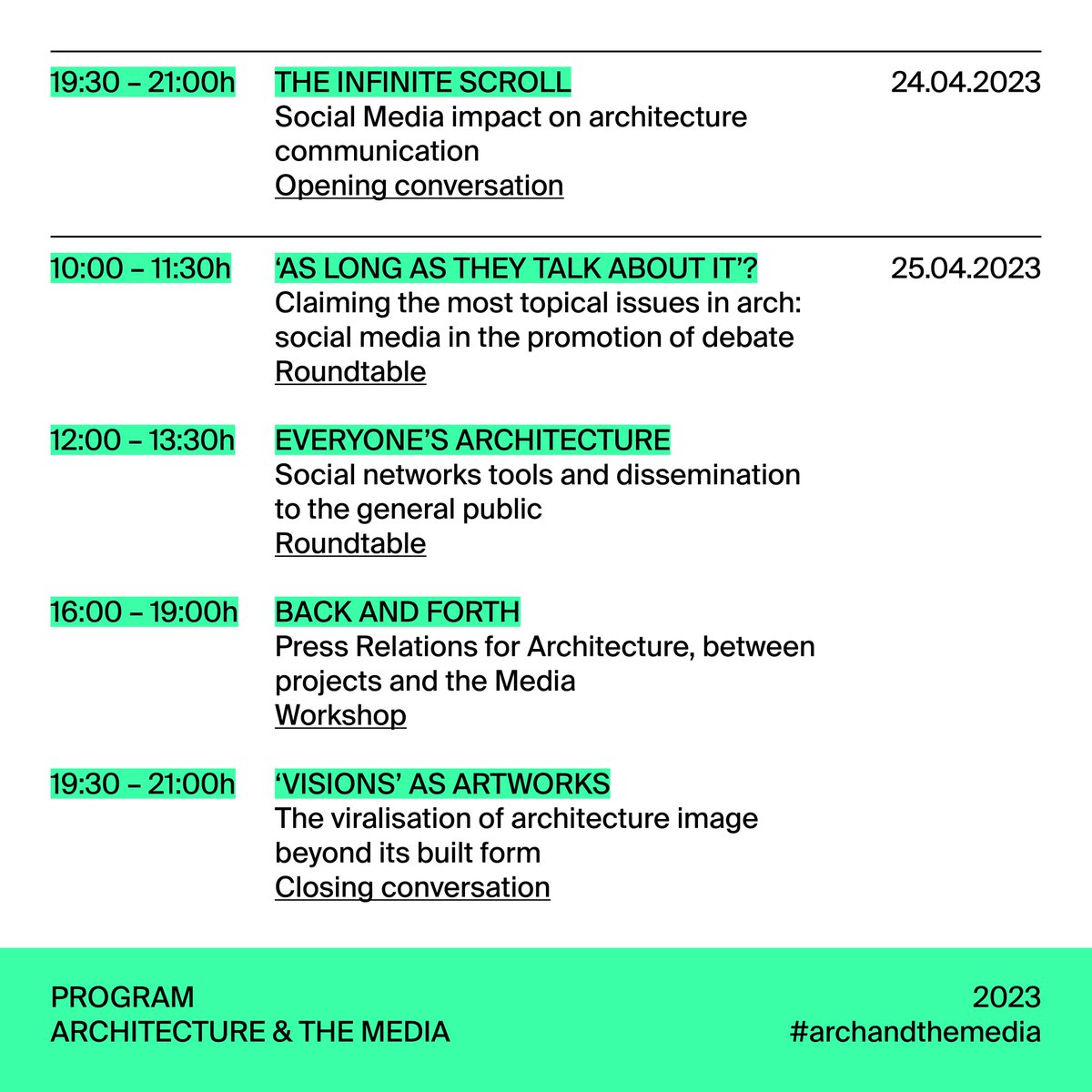 Architecture & the Media tweet media