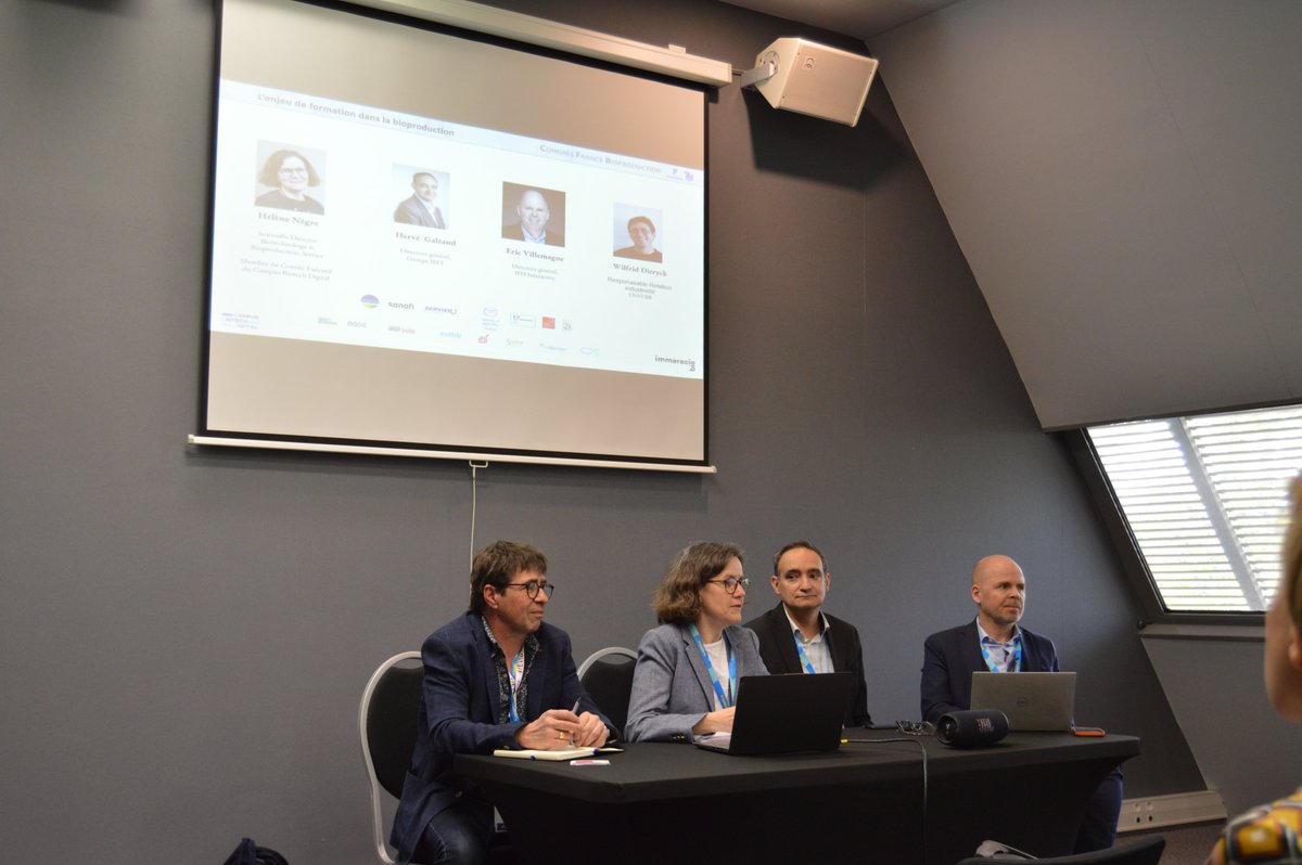 🎙 Merci à tous les participants de notre atelier animé au Congrès France Bioproduction sur les enjeux des compétences dans la filière ! L’occasion notamment de découvrir notre offre de formation combinée et modulaire ⚙ #bethebiotechnextgen
