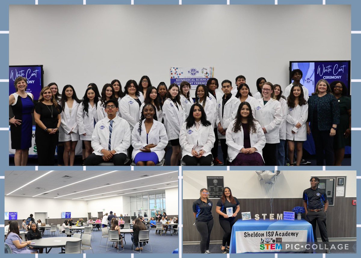 White Coat Ceremony honoring our bio medical students for their hard work, grit, and determination. So proud of this amazing group of students. <a href="/BeckyZalesnik/">Becky Zalesnik</a> <a href="/SheldonSTEM/">Sheldon ISD STEM/PTECH</a> <a href="/SheldonISD/">Sheldon ISD</a> <a href="/KHSTSTEM/">CE King HS STEM Academy</a> @KHSPanthers