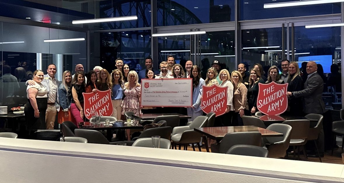 SalArmyCAAC's tweet photo. We are thankful for Arkansas Center of Influence and Edward Jones for raising $20,000 for Storm Relief efforts. This supports work in both Central Arkansas. Thank you to our new friends at Arkansas Center of Influence and Edward Jones for contributing to Doing the Most Good! https://t.co/pByrKIsEgf