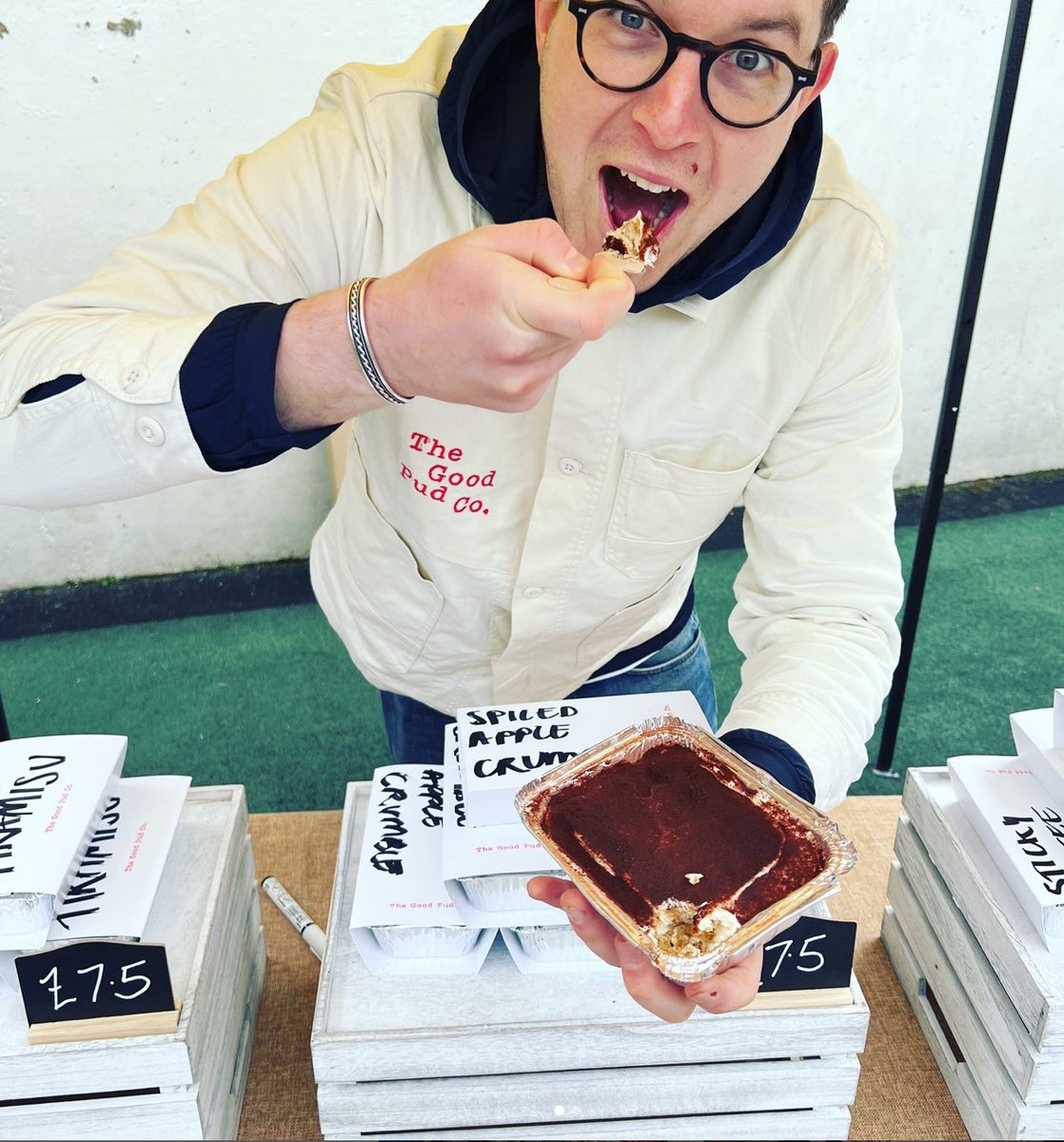 Serving up everyone's favorite puddings - @goodpudco 

Here's what you can find:

-Tiramisu 
-Spiced apple crumble
-Sticky toffee pudding

They're proving extremely popular so be sure to get down early because they sell out quickly! 

#foodie