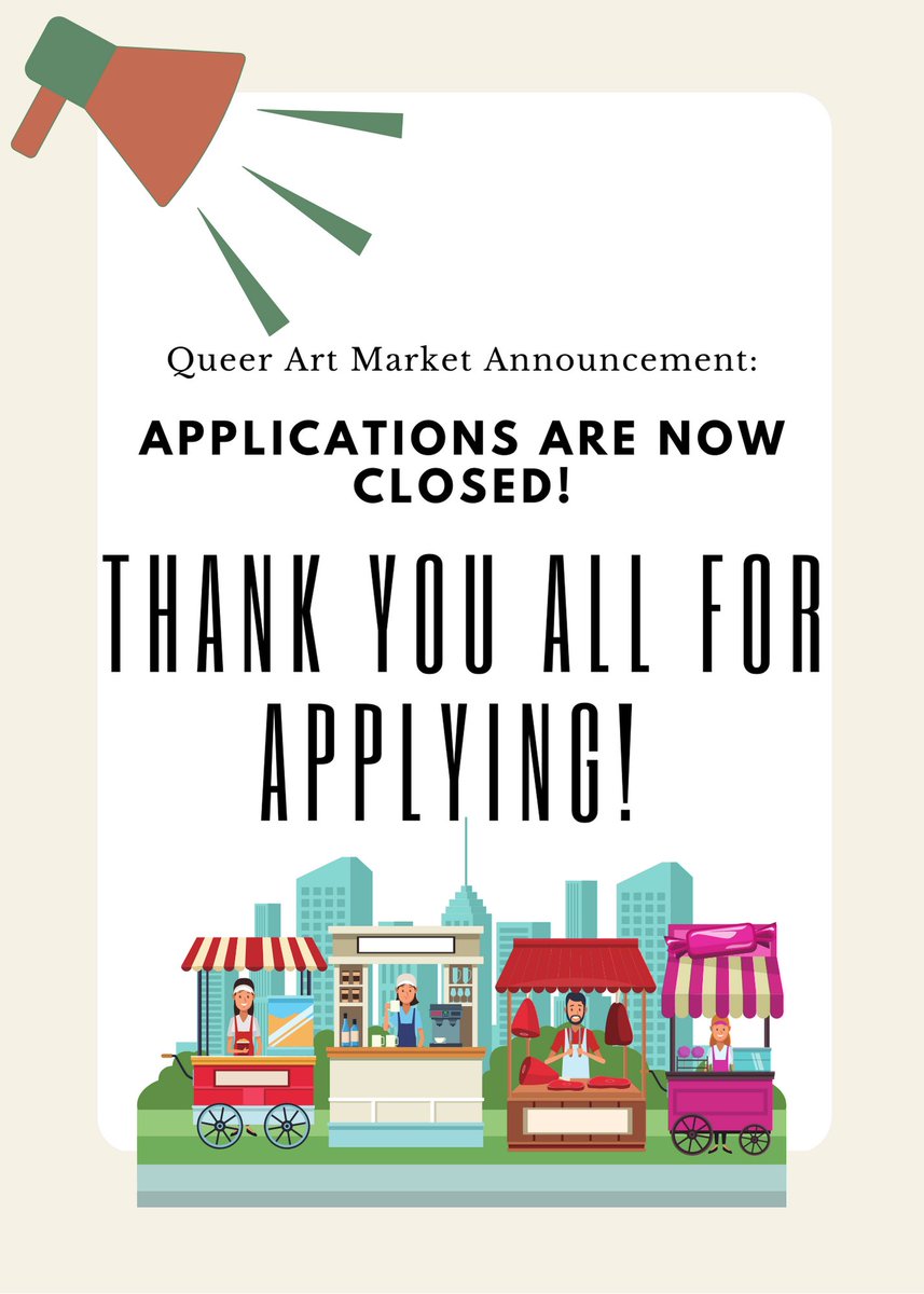Thank you to all who applied to be a part of the Queer Art Market! Applications are now closed, and you should have gotten an email from us today. If you have not heard from us yet, send an email to: StarkvilleQAM@gmail.com

#starkvillepridepersists #Starkvillepride