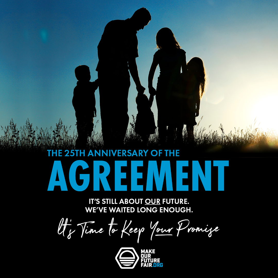 Haldane Society (@socialistlawyer) on Twitter photo On the 25th anniversary of the Good Friday Agreement we stand in solidarity with <a href="/BillofRightsNI/">Human Rights Consortium NI</a> <a href="/SocialistLawIre/">Socialist Lawyers’ Association of Ireland</a> <a href="/EldhLaw/">ELDH Law</a> <a href="/IADLLaw/">IADL Law</a> <a href="/CAJNi/">CAJ</a> and all others calling on the UK Government to fulfil the promises made in the peace process.
#MakeOurFutureFair
x.com/BillofRightsNI… On the 25th anniversary of the Good Friday Agreement we stand in solidarity with <a href="/BillofRightsNI/">Human Rights Consortium NI</a> <a href="/SocialistLawIre/">Socialist Lawyers’ Association of Ireland</a> <a href="/EldhLaw/">ELDH Law</a> <a href="/IADLLaw/">IADL Law</a> <a href="/CAJNi/">CAJ</a> and all others calling on the UK Government to fulfil the promises made in the peace process.
#MakeOurFutureFair
x.com/BillofRightsNI…