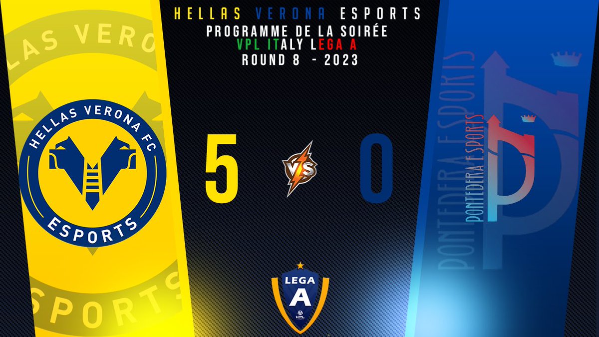 HVCorleone's tweet photo. 🚨 Risultati Campionato @VPLItaly 🚨 

Complimenti alla squadra avversaria 

🔵🟡 @OPHellasVerona 🟡🔵

🆚 @IIPIMPERIUM2019 ✅ 5-0

#FIFA23 #esport #11vs11 #Xbox #clubpro #vplitaly #HellasVeronaFC https://t.co/PzfRqib9oA
