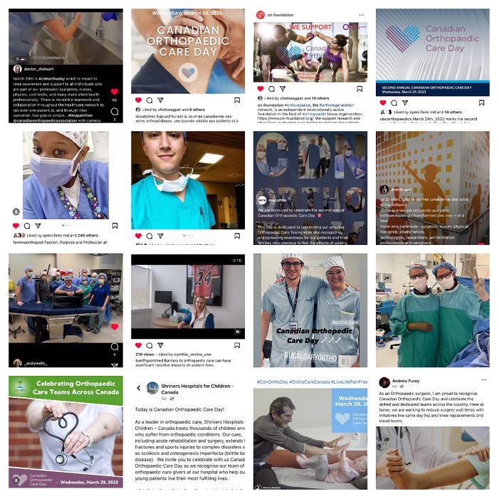 Canadian Orthopaedic Care Day — Thank You for Your Support!

Image A big thank you to everyone who participated in this year's Canadian Orthopaedic Care Day last Wednesday, March 29 #CdnOrthoDay #OrthoCareCanada #LiveLifePainFree