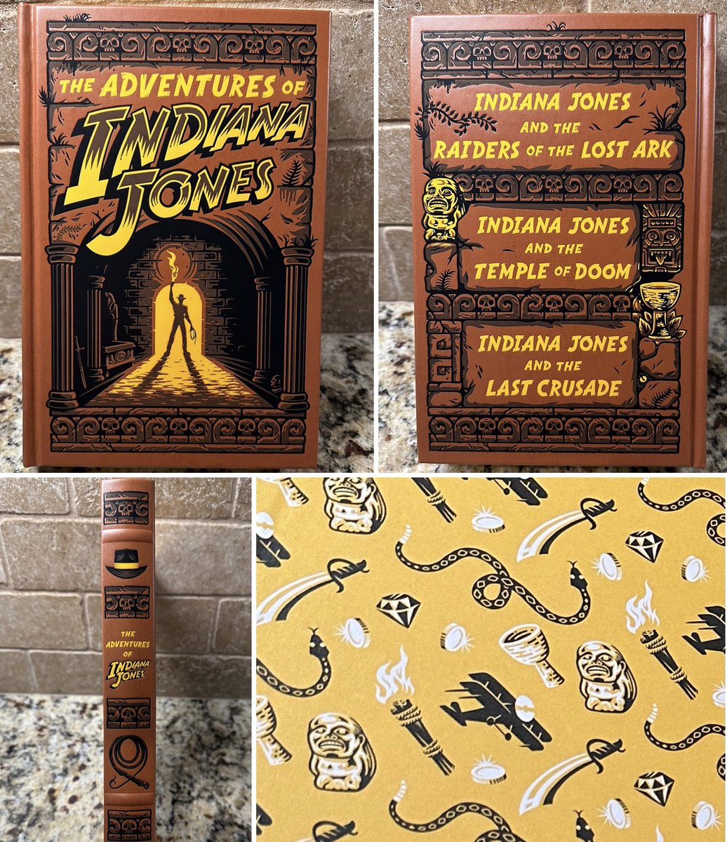 Well, the mailman dropped off another #indianajones new release today!!! The @barnesandnoble #leatherbound #trilogycollection
