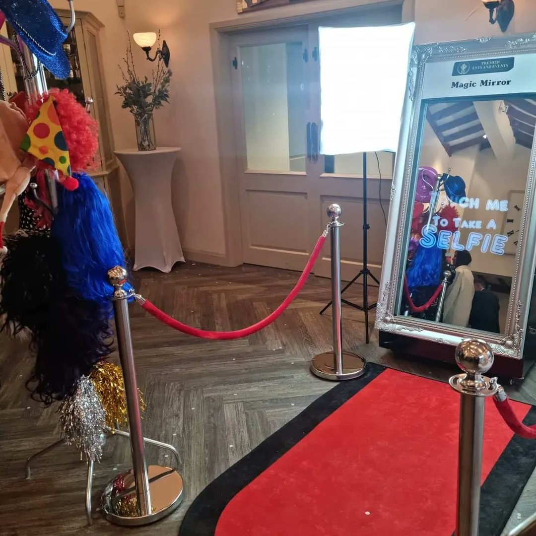 Tonight we are providing our Magic Mirror for the wedding of Mr &amp; Mrs Harker 💒