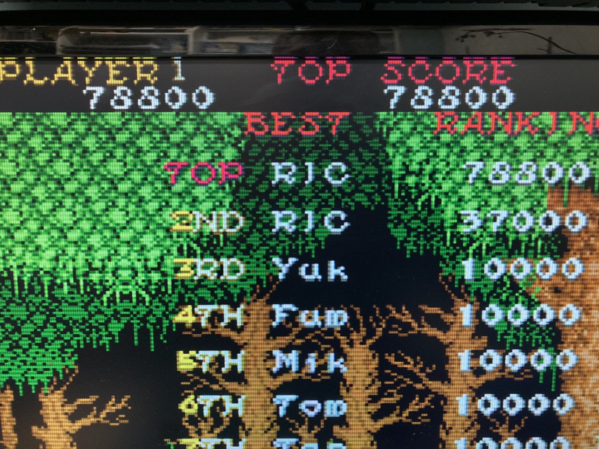 RichRap3D's tweet photo. I’m going to record high score this as the last time I played Ghosts & Goblins - I just can’t play it again for a little while @Arcade_Archive #Archivescore 78,800 not very good, but I did enjoy learning more about the game. https://t.co/01dhE7929s