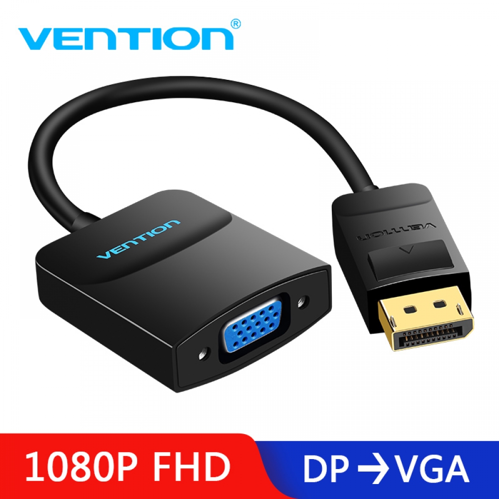 #homeappliances Vention Displayport to VGA Adapter DP to VGA Converter Displayport DP VGA Adapter Male to Female for Projector TV Monitor 1080P homeforsmart.com/vention-displa…