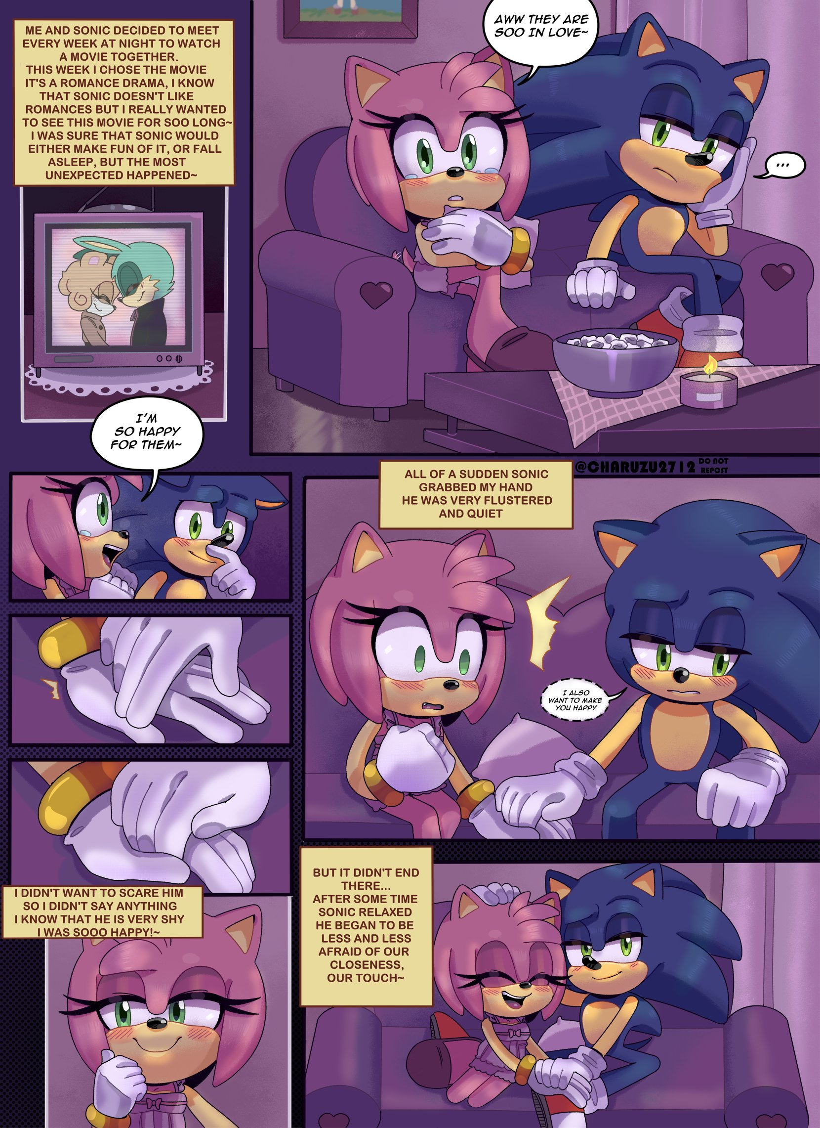 Do you guys think a sonic amy relationship would work or not? (Comic by  charuzu) : r/SonicTheMovie