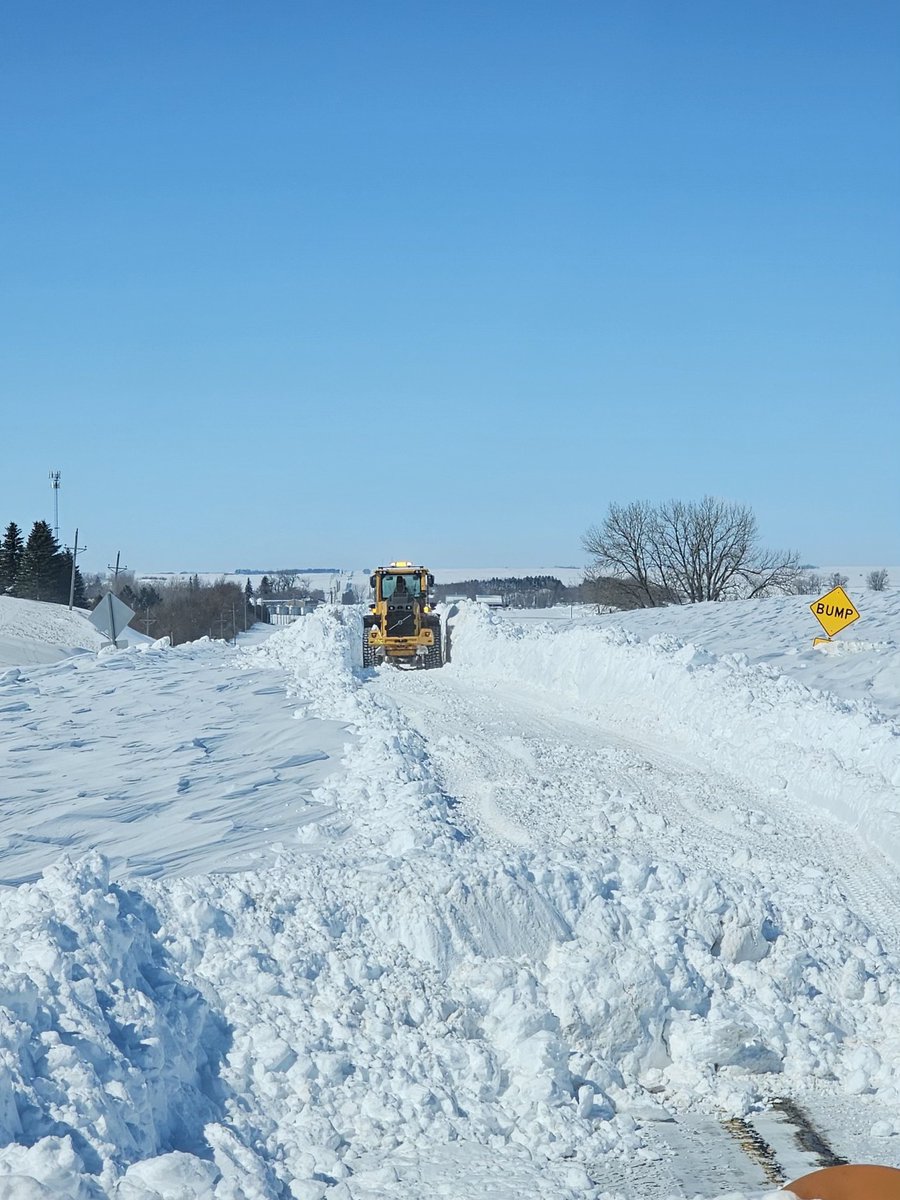 NDDOT on Twitter "The snow and wind caused drifting as tall as a