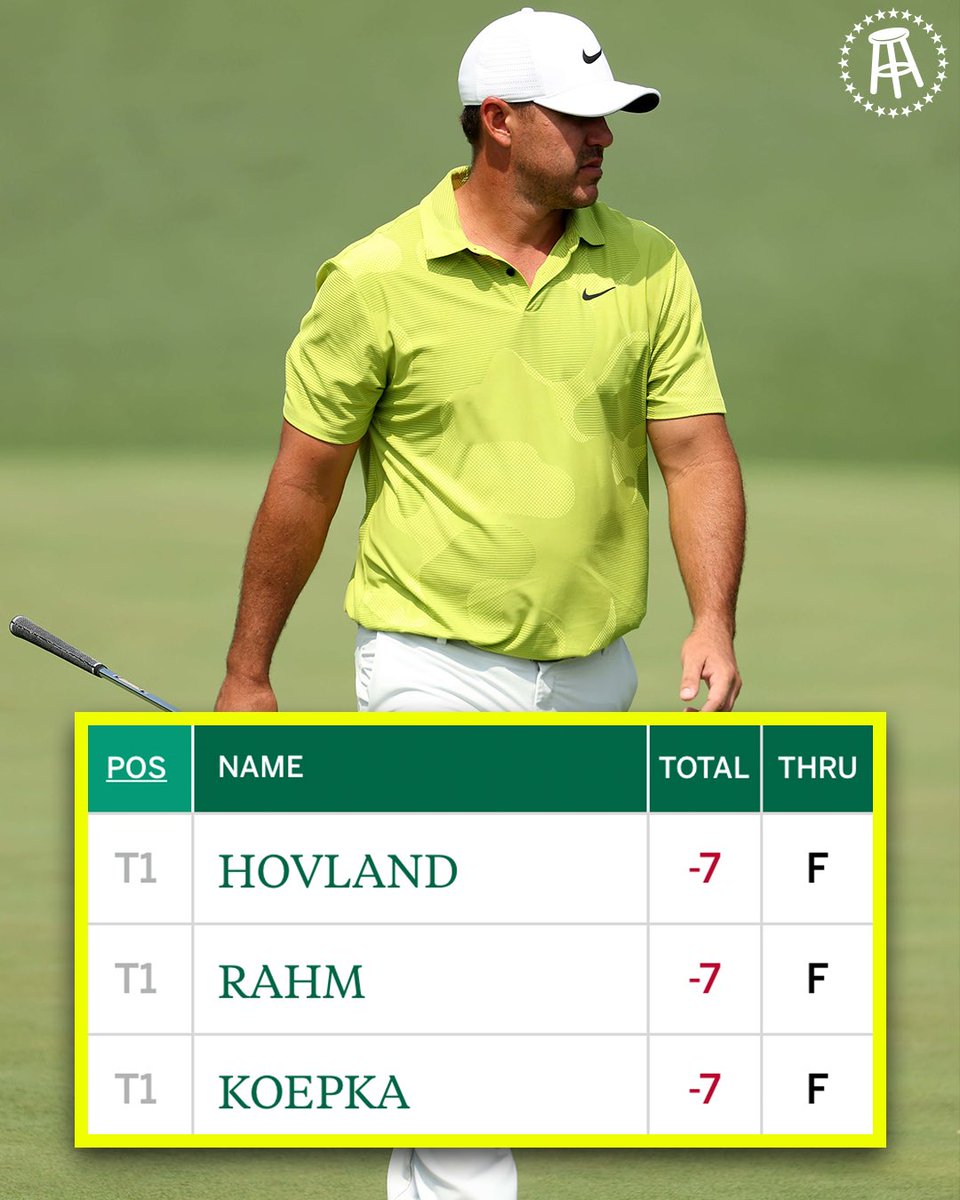 ForePlayPod's tweet photo. Brooks. Koepka. T1. https://t.co/6cm0aWzCO4