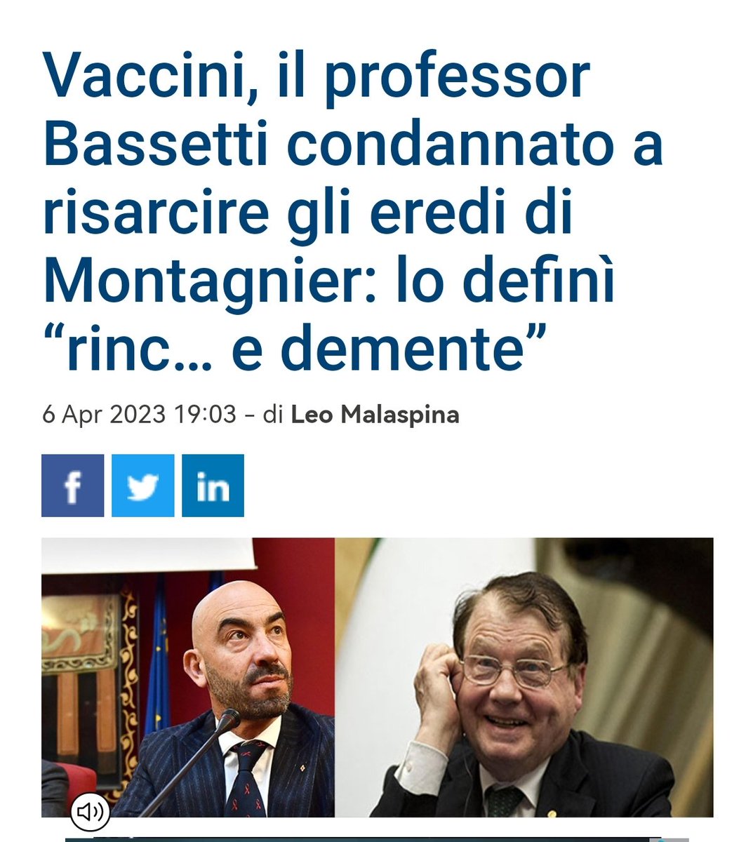 Che tempismo.