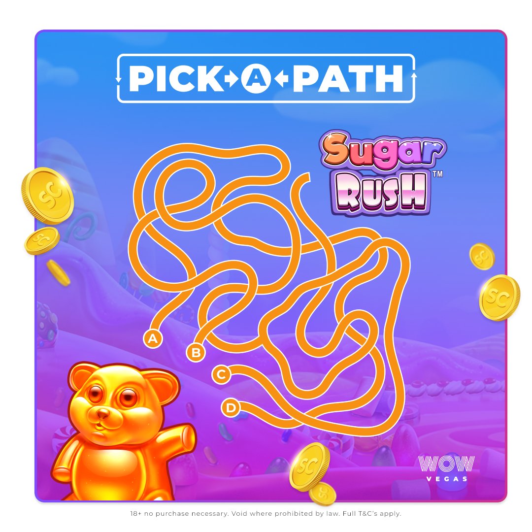 wowvegascom's tweet photo. Can you guide the Sugar Bear home? ๐ค
Choose the right path, or get lost! 10 players who answer correctly will be picked at random tomorrow to get 10 SC EACH!
This promotion is also open on Facebook and Instagram.
#Pickapath #GameOn #ChooseWisely ๐ป๐ฌ๐ https://t.co/jeCxaEdo8j