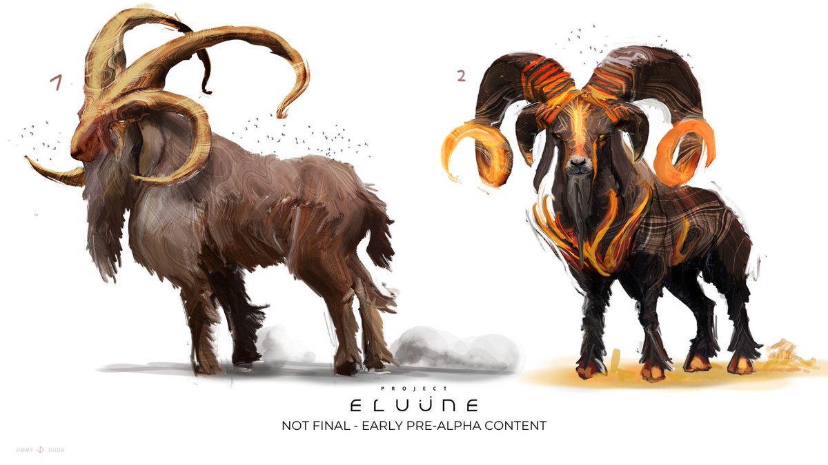 🌟Once the initial concept is established, the creative team can start adding &amp; layering in techna, or the techno magical nature of our world.

You can start to see how they did this with the horns and chest in the next iteration of art below ⬇️ #BehindTheDesign