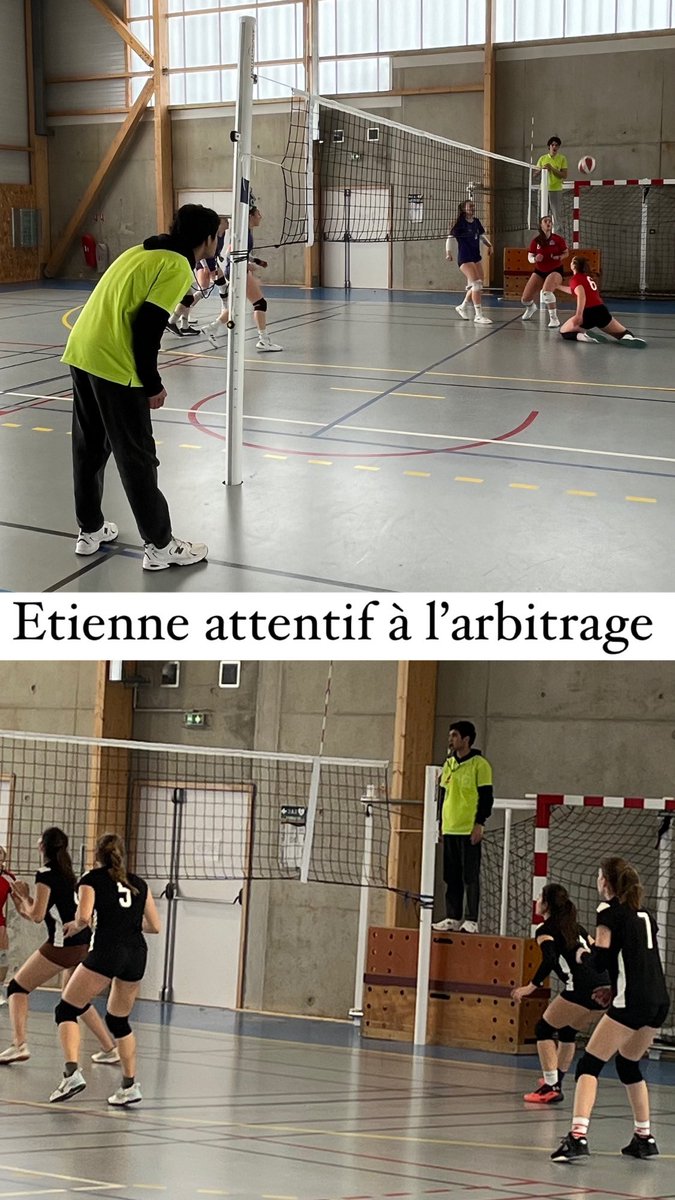 2è journée de championnat de France volley en Vendée. CDG perd contre Calais 2-0 puis gagne 2-0 contre Le Puy-en Velay et 2-1 contre Auray (Rennes). Notre jeune arbitre officie avec sérieux <a href="/lycCDGDijon/">Lycée International Charles De Gaulle Dijon</a> @UNSSdijon <a href="/UNSS21/">UNSS 21</a> <a href="/unss/">UNSS_National</a> <a href="/UNSSvendee/">Unss_85</a>