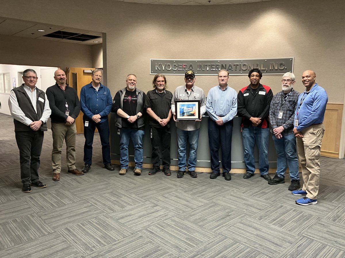 YesVets's tweet photo. Please join us in congratulating and recognizing Kyocera International, Inc., Vancouver, Washington for their participation in Washington State's #YesVetsprogram.
Kyocera International, Inc. received their 2023 YesVets award for hiring over 15 veterans to their Workforce. https://t.co/hDb4tuAijM