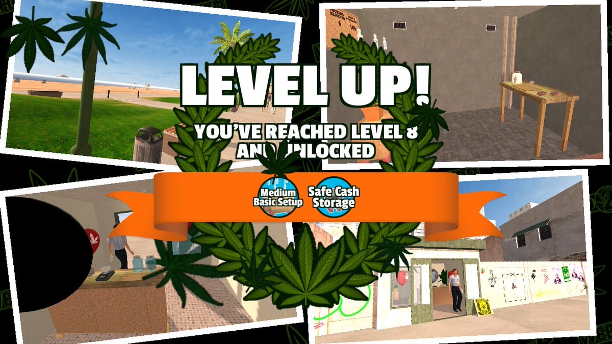 realprojectjr's tweet photo. I've reached level 8 running my #weedshop2  Where you at? https://t.co/U6sz0KUXo6 https://t.co/ef3MrUfvWG