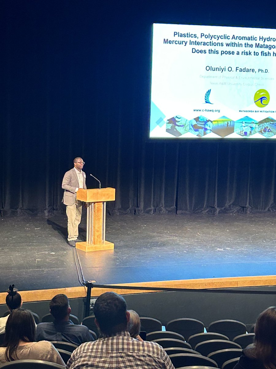 Oluniyi O. Fadare (Ph.D.) (@oofatherray) on Twitter photo I presented some of the results of our study on plastics, Hg, and PAHs in the Matagorda Bay System at the just concluded 2023 Texas Plastic Pollution Symposium <a href="/UHClearLake/">University of Houston-Clear Lake</a>. It's good to know what policymakers & industries are doing to address plastic pollution problems in Texas. I presented some of the results of our study on plastics, Hg, and PAHs in the Matagorda Bay System at the just concluded 2023 Texas Plastic Pollution Symposium <a href="/UHClearLake/">University of Houston-Clear Lake</a>. It's good to know what policymakers & industries are doing to address plastic pollution problems in Texas.