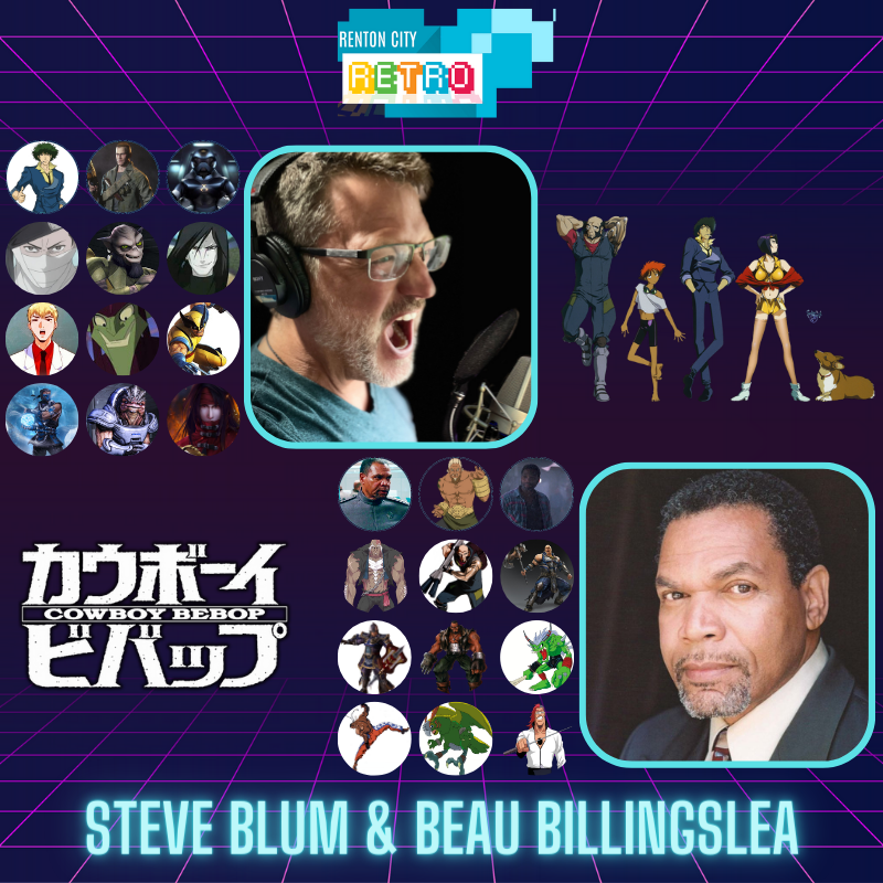 RentonCityRetro's tweet photo. Where are all the #CowboyBebop fans? Come on down to @RentonCityRetro and meet Steve and Beau! https://t.co/yS13QXid4c