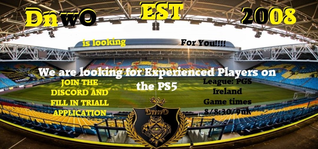 discord.gg/zwjbdJUz

Wanna play in a proclubs team based on xpasses and wellplayed football, join our discord to stay in touch with us... teams on PS4&amp;PS5