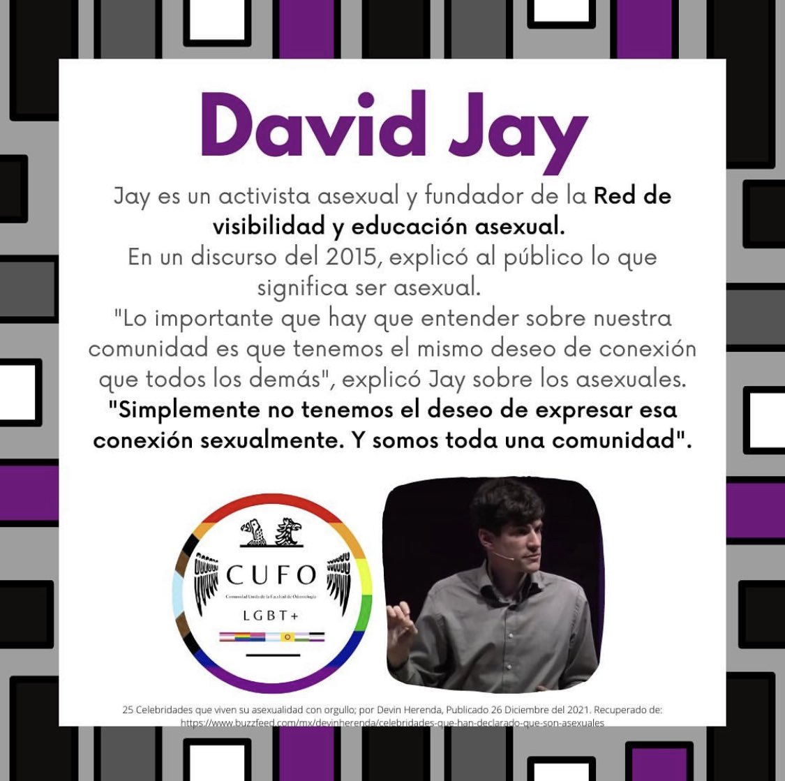 cufo_lgbt's tweet photo. #DíaInternacionalDeLaAsexualidad
Aquí te dejamos algunxs personajes o personxs que son #Asexuales y no sabias.
https://t.co/Zg1mWSTUjz
#BobEsponja #DavidJay #Newton https://t.co/65oYlZKdS9