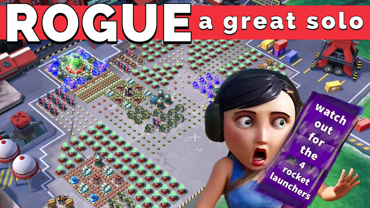 ▶️ youtu.be/ojOzgqE5U8g 
an amazing SOLO on ROGUE - 4 Rocket Launchers at core 
with LIVE GBE counter on screen!

#rogue #solo #boombeach #boombeachfl #supercell #supercellgames #attackstrategy #gameplay #boombeachvideos #tutorial