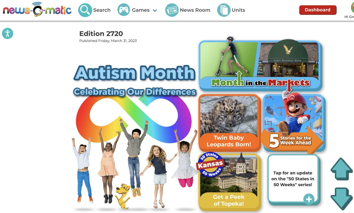 greenfieldlearn's tweet photo. We are O-SO EXCITED to welcome News-O-Matic to our robust portfolio of edtech solutions. News-O-Matic publishes K-8 daily interactive news content that develops students' 21st-century skills. Articles  now in English, Spanish, French, Arabic, and Mandarin! https://t.co/z7zXUpLnZo https://t.co/KgdVWG6MnK