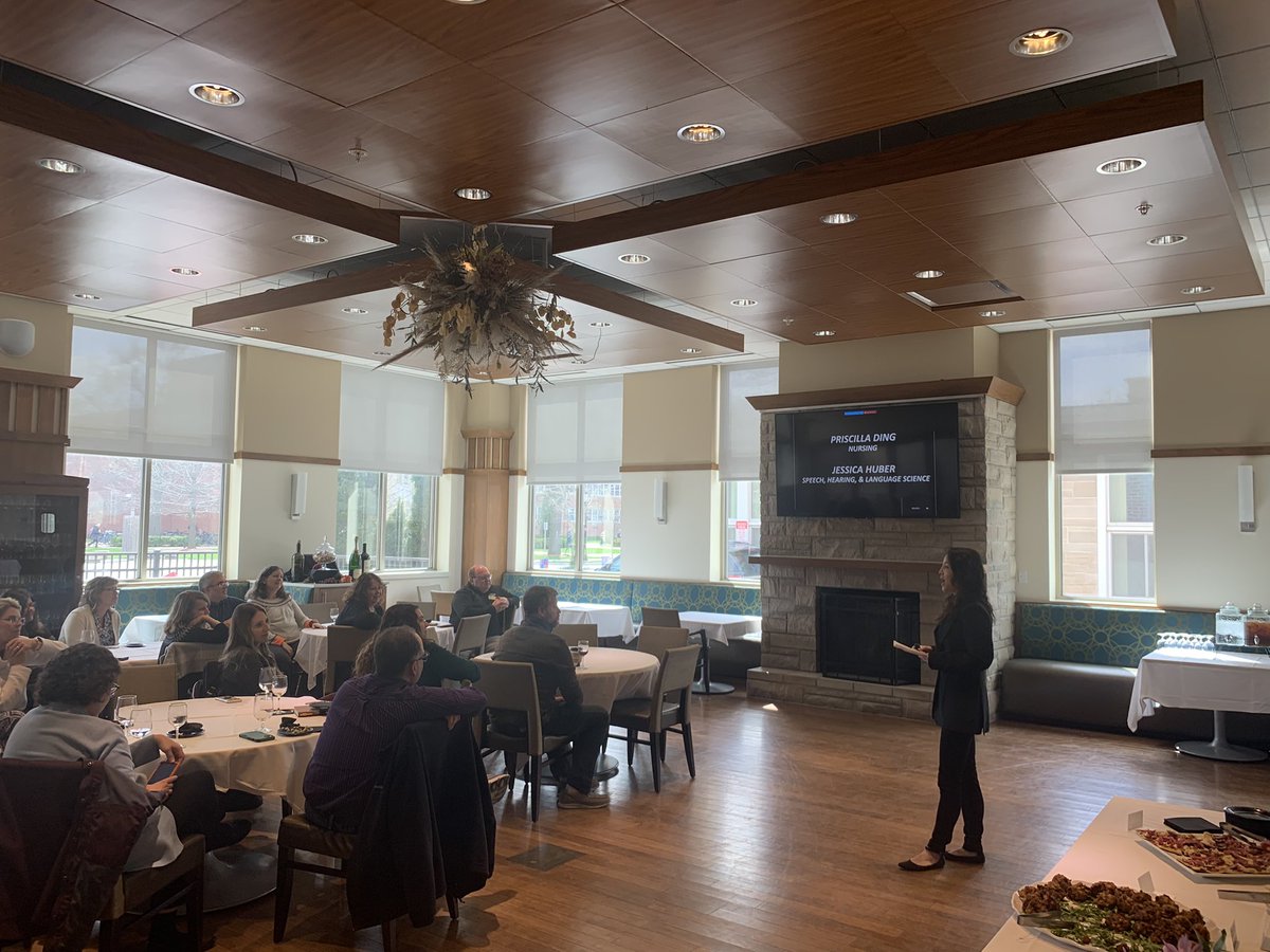 Loved hearing two of @PurdueNurses speak about their research projects funded by @PurdueHHS Healthy Lifestyles and Vital Longevity Research Area. If you are looking for collaborators for a research on healthy aging across the lifespan, let me know. We have great people.