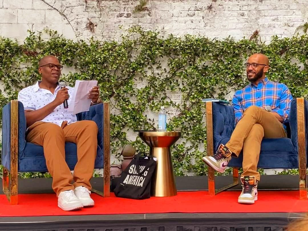 MauriceRuffin's tweet image. What a beautiful night to moderate an event for Clint Smith at Baldwin &amp;amp; Co. All the New Orleans folks showed up.