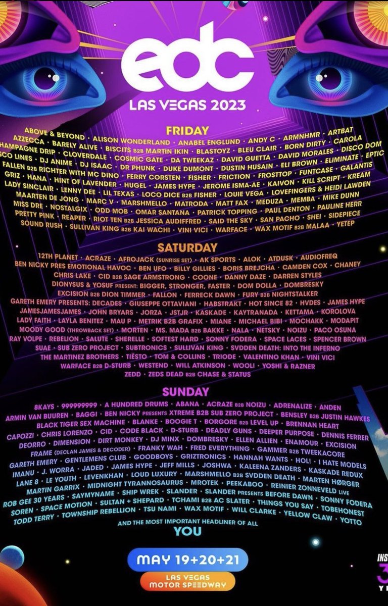 ellliee8's tweet photo. Selling 3 EDC tickets - Face value! RT RT RT please 🙏🏽 https://t.co/iXzj3R8FGQ
