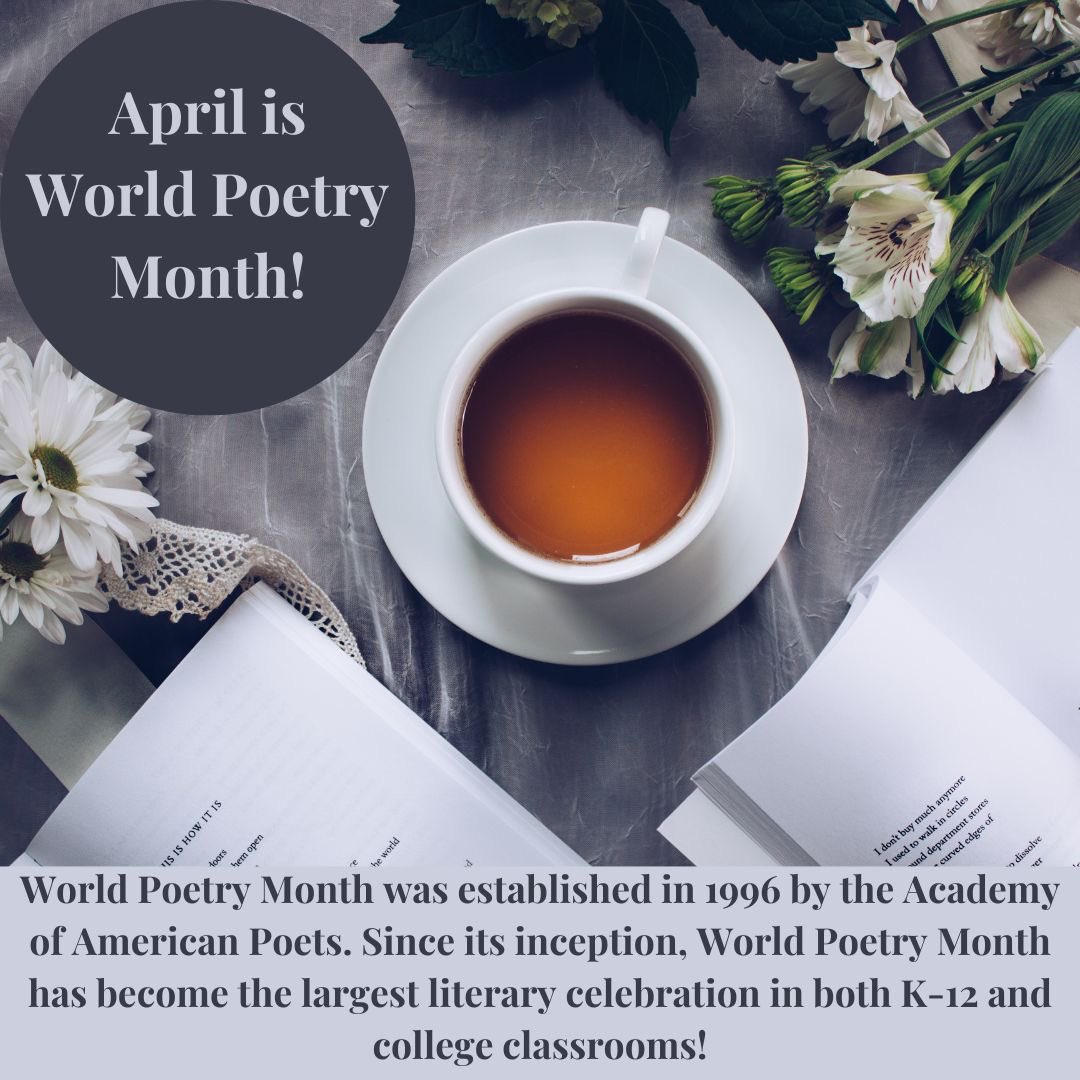 PittLitProgram's tweet image. April is World Poetry Month! World Poetry Month is currently the largest literary celebration in the world. This year, the Academy of American Poets is proud to be honoring Naomi Shihab Nye’s poem, “Kindness,” the most read contemporary poem of 2022!
