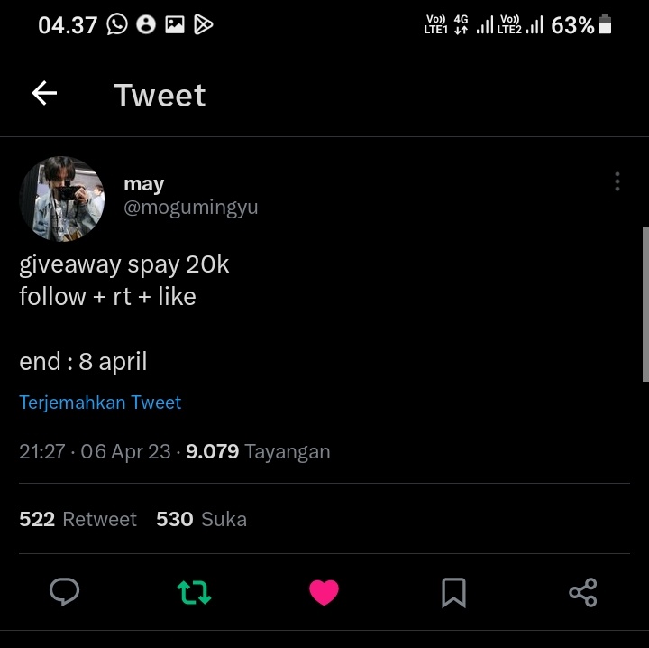 anaaaa852's tweet photo. @mogumingyu Hallo kak, done yaaa hihi https://t.co/apsxOWb9ov