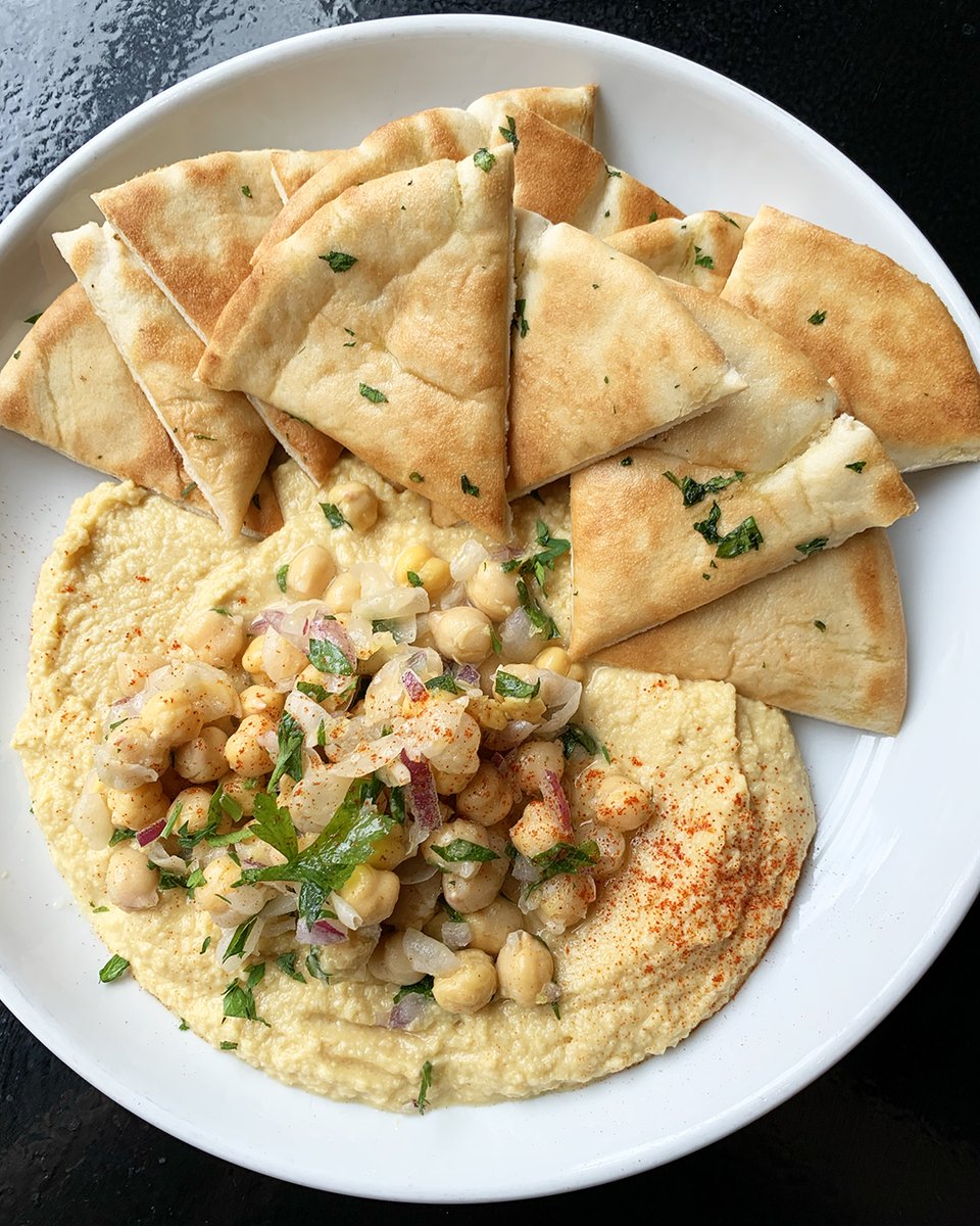 Dip it low, pick it up slow. Hummus got you moving like a pro! Lemons, herbs, chickpeas - you'll be ready to go with some pita bread and EVOO!