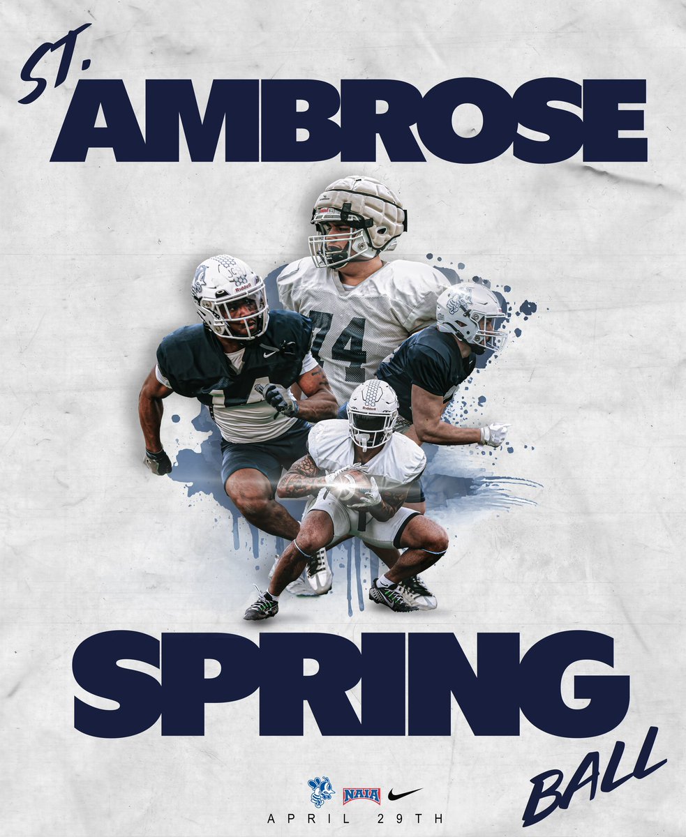 St. Vincent’s Athletic Complex. 
1pm. 
Bee there🐝🤘🏼
#springgame #bringthesting #collegefootball #stambroseuniversity