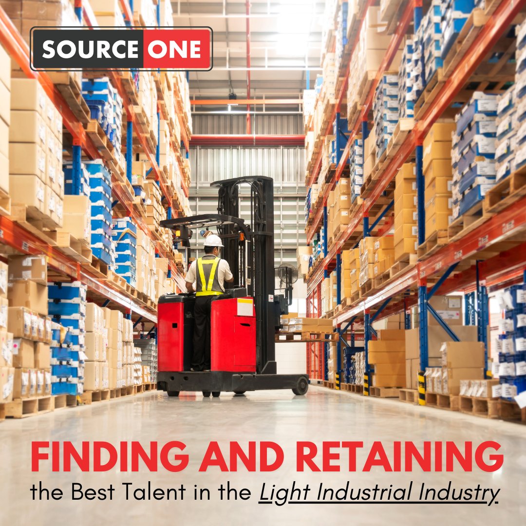 SourceOne_Staff's tweet image. Filling key roles in the light industrial industry can sometimes be challenging. Source One can help you not only attract the best candidates but place employees who will be there for the long haul.

We can help: nsl.ink/9Jca