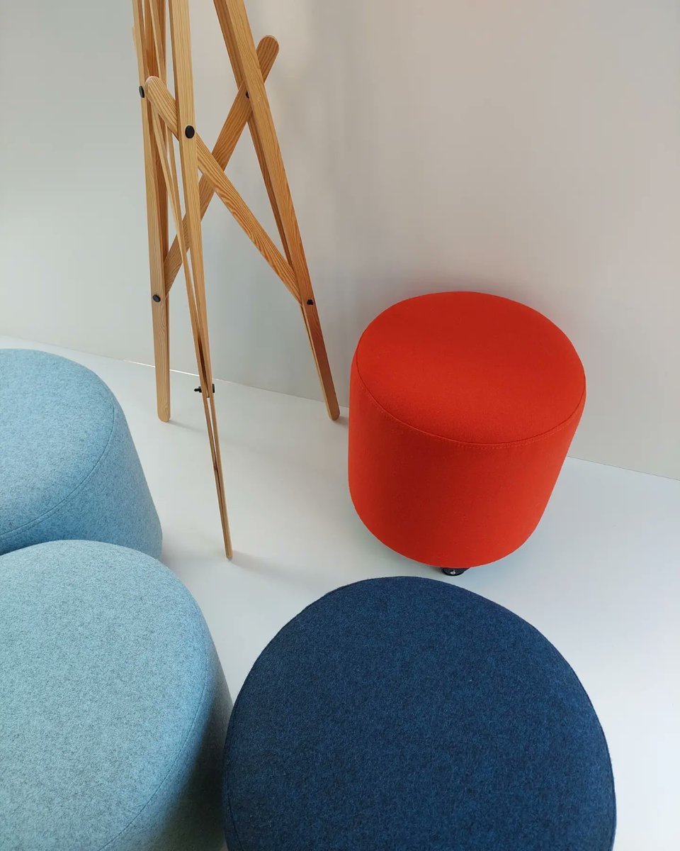hiberform's tweet photo. Sometimes it's really hard to find simple things like good quality #upholstered_stools for commercial projects. So, we decided to make some. These comfortable '#Softspot' #stools are covered in #camira_Blazer with webbed seats, strong #plywood construction and tough black castors https://t.co/pHvhlDRmNJ